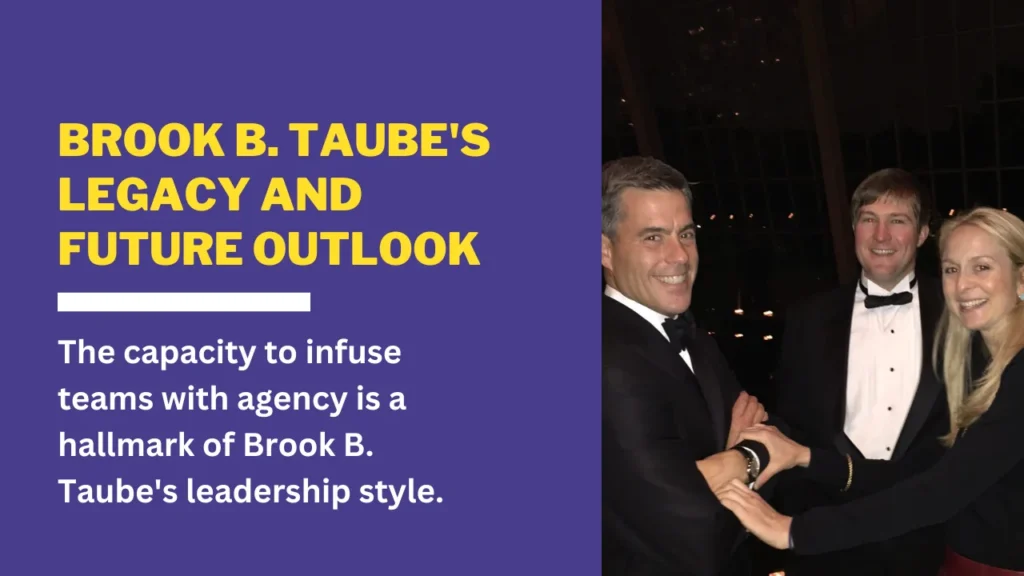 Brook B. Taube Legacy and Future Outlook