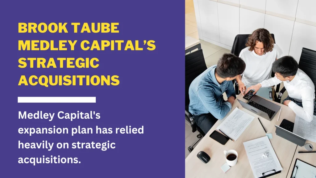 Brook Taube Medley Capital’s Strategic Acquisitions