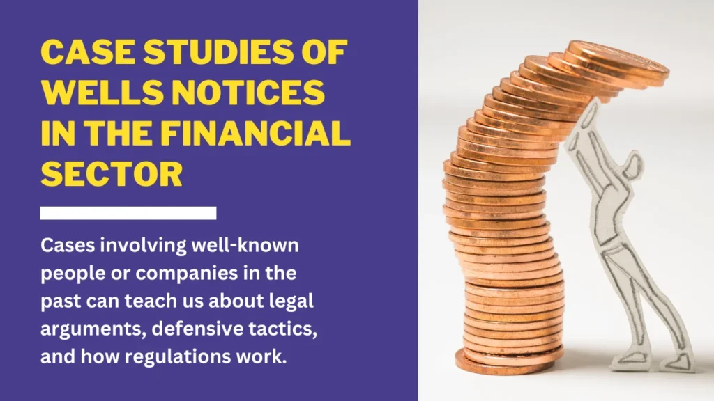 Case Studies of Wells Notices in the Financial Sector