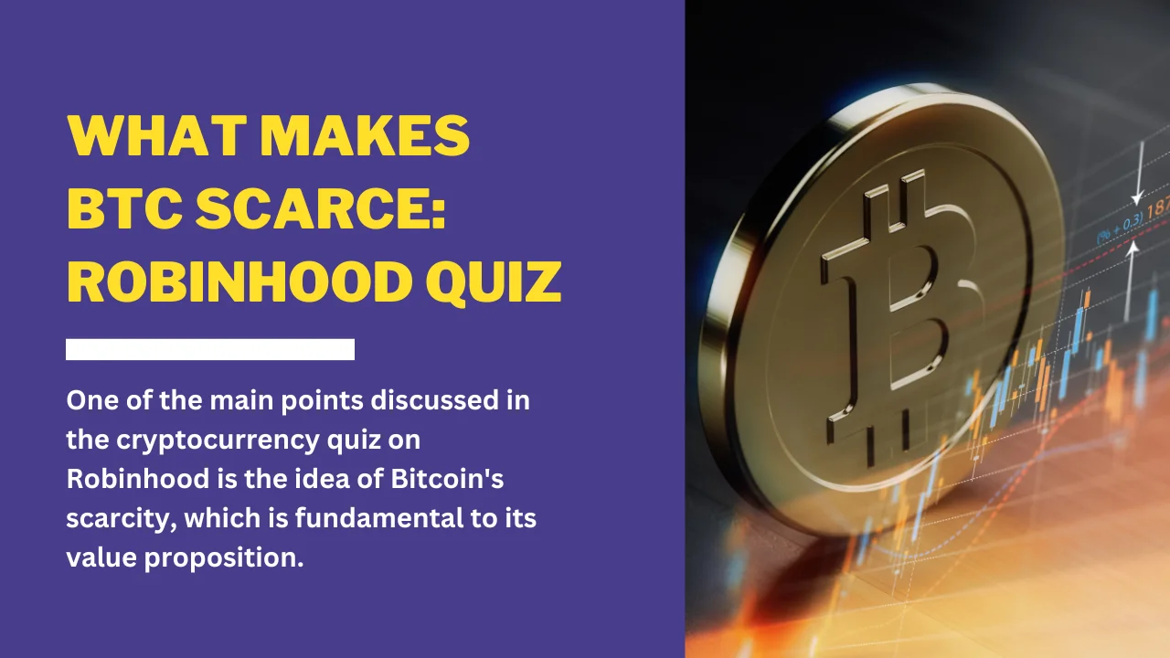 What Makes BTC Scarce Robinhood Quiz