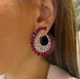 Ruby Statement Earrings